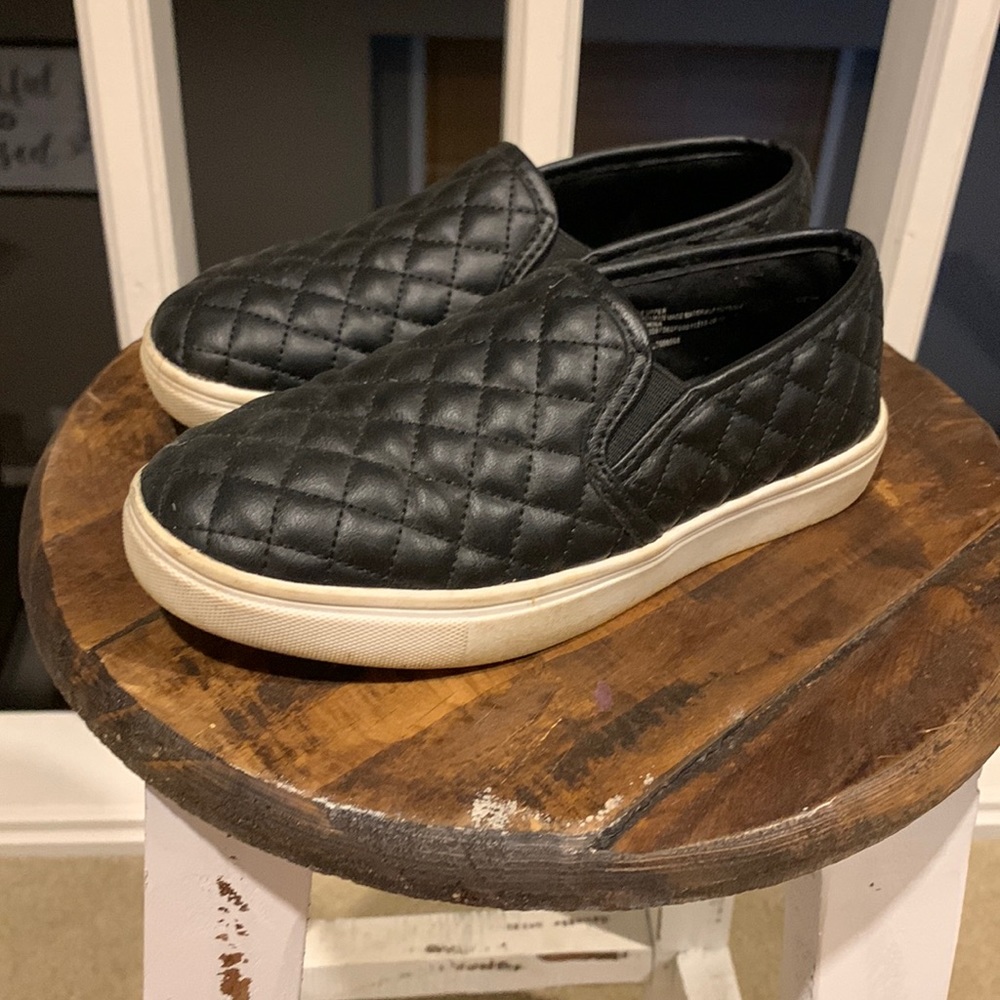 Black slip on shoes